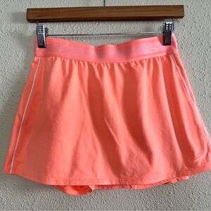 NIKE | Dri-Fit Neon Orange Athletic Tennis - Golf - Pickleball Skort - Size S
